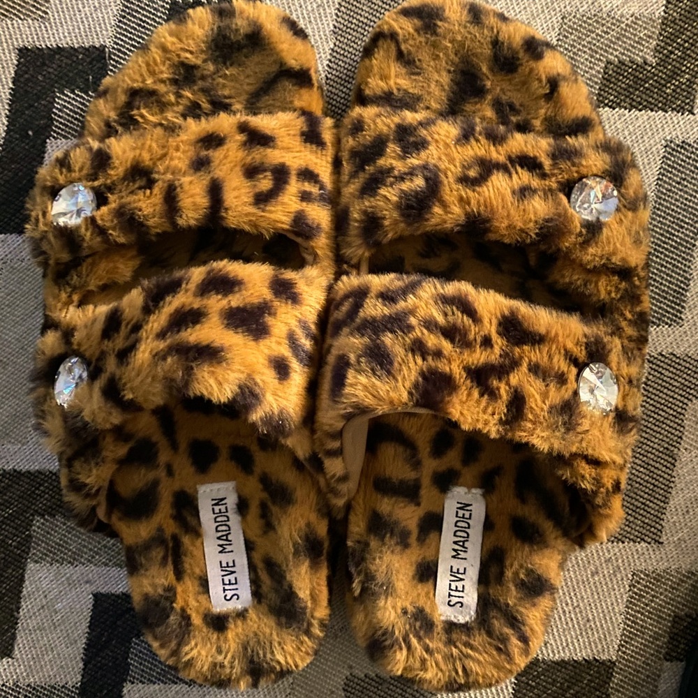 Steve Madden Fur Slides